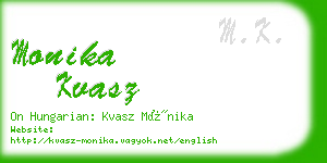 monika kvasz business card